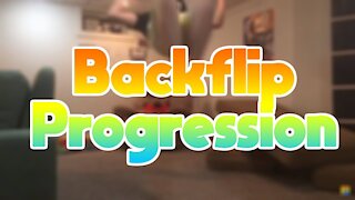 BACKFLIP PROGRESSION FLAT!!!