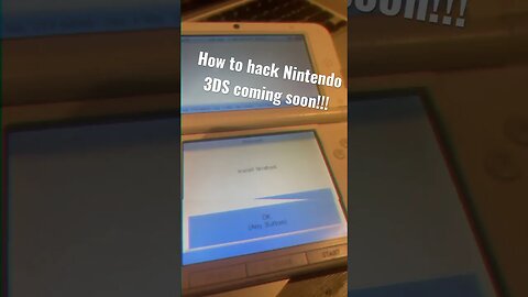 How to hack Nintendo 3DS coming soon!! #gaming #nintendo #hack #modding #homebrew #gaming #custom