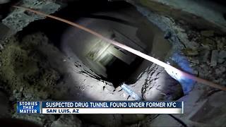 Suspected drug tunnel found under former KFC