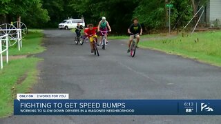 Parents fight for speed bumps in Wagoner neighborhood