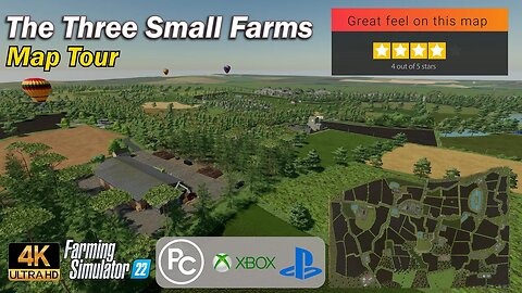 The Three Small Farms | Map Tour | Farming Simulator 22