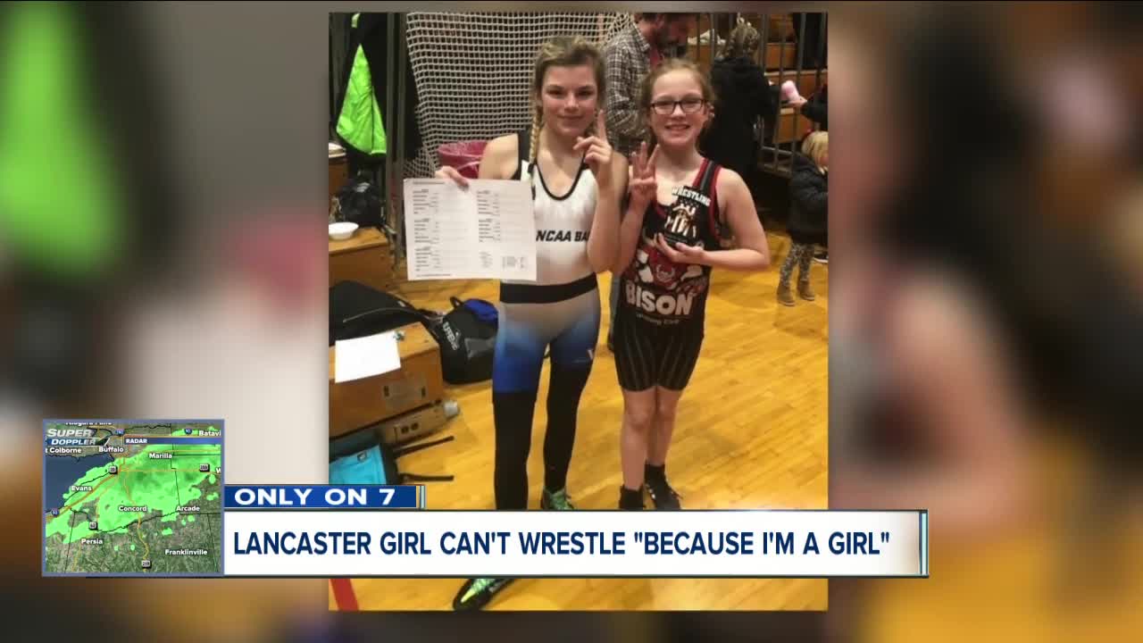 Lancaster girl wants to wrestle, but can't, "because I'm a girl"