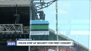 Police step up security at Canalside