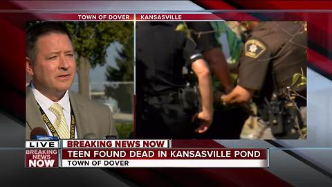 News Conference : Racine Sheriff on body found in Kansasville pond