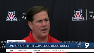 In Tucson, Ducey touts state vaccinations, raps Biden on border