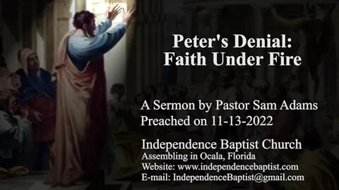 Peter's Denial: Faith Under Fire
