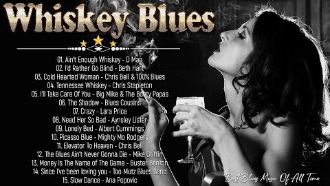 Relaxing Whiskey Blues Music - Fantastic Electric Guitar Blues - Best Emotional Blues Playlist