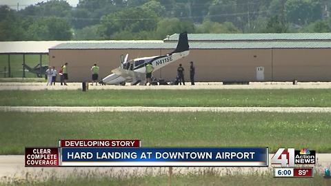 Aircraft makes hard landing at Downtown Airport
