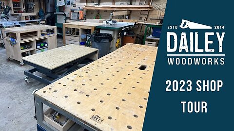 Full Time Furniture Maker in a 715 square foot shop. Dailey Woodworks shop tour November 2023.