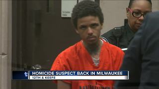 Man accused of killing Milwaukee teen appears in court