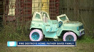 Family loses everything in house fire, two young children in need of clothes