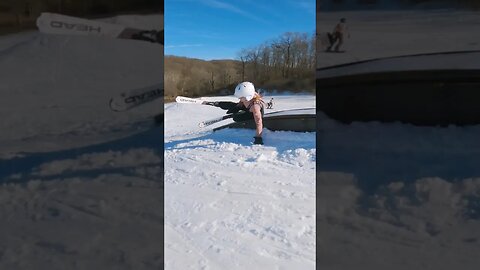 Beginner Skier Learns Boxslides!! #ski #skiing