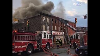 Lightning strike ignites 3 alarm fire in East Baltimore