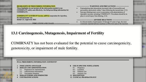 FDA Ignores Fertility Risk, Approves Covid Vaccine Anyway