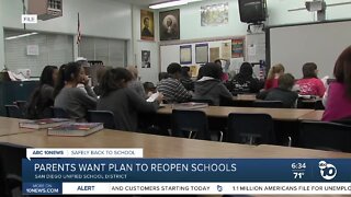 Parents seek more clarity over SD Unified reopening plans