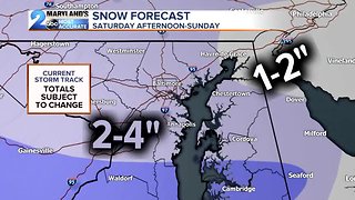 Snow Arrives Saturday