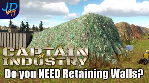 Retaining walls Do we Need them? Lets Test it 🚜 Captain of Industry 👷 Tutorial, Guide, Tips