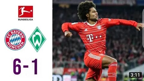 Bayern Munich 6-1 Werder Bremen All Goals and Highlights.