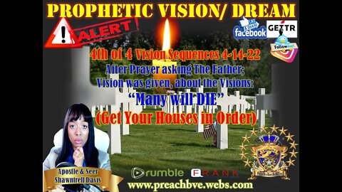 4thof4 Vision Sequences on 4-14-22 Prayer & An Answer Vision Given About The Visions