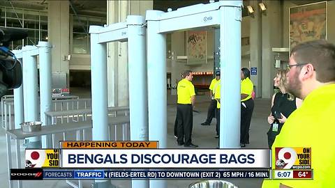 Security set at Paul Brown Stadium for home opener