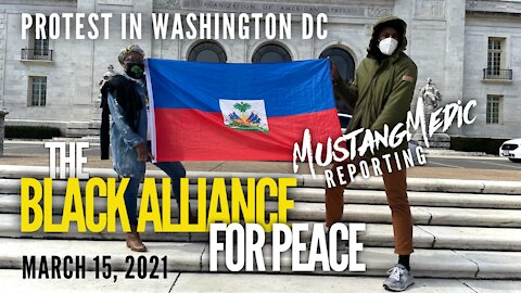 The Black Alliance For Peace Protest in Washington DC March 15, 2021 MustangMedic Reporting