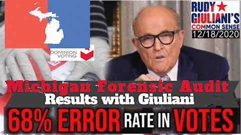 Antrim County Michigan Forensic Audit Results with Rudy Giuliani - 12/18/2020
