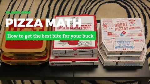 Pizza math gets you the best bite for your buck