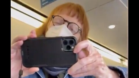 "Mask Karen" LOSES IT On Train, Starts Calling People "Nazis"