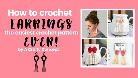 Free Crochet Earring Pattern | The Easiest Crochet Earrings You'll Ever Make