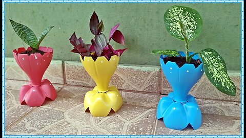 IDEIAS INCRÍVEIS - Vasos de Plantas | FEITOS DE GARRAFA PET | Recicladas - DIY