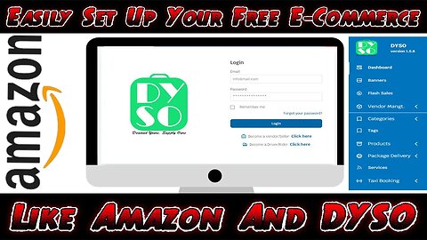 How To Easily Set Up Your Free E Commerce Website Like Amazon And Dyso | Online Shopping App