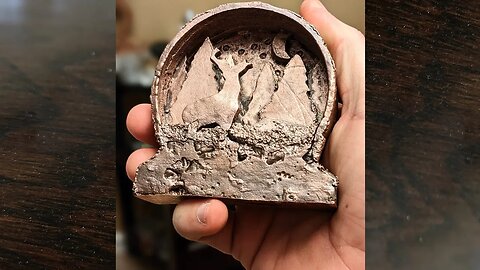 Casting Copper Sculpture - 3D Lost Foam Casting with Molten Copper