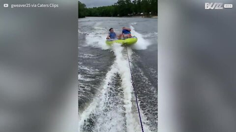 Young man passed out while tubing! 2