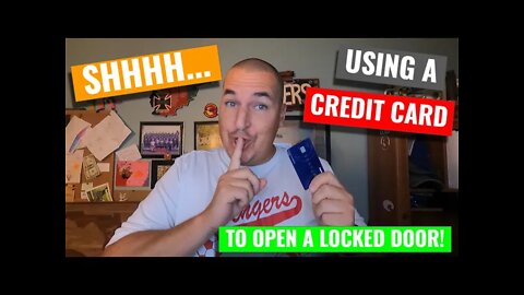 Using a Credit Card to Open a LOCKED Door (Shhh...)