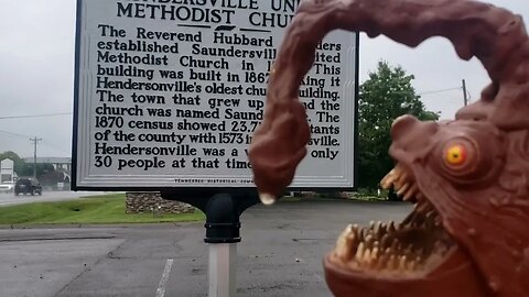 Carlos FEESH TN Historic Marker Sign 3A227 Hendersonville #42 Saundersville United Methodist Church