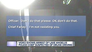 New video shows arrest of alleged drunk driving case of Lake Angelus police chief