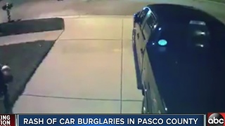 Rash of car burglaries in Pasco County