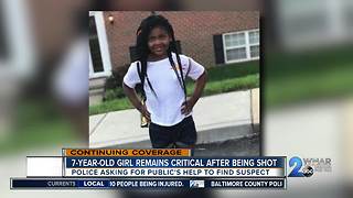 7-year-old girl remains critical after being shot