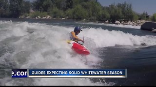 Whitewater rafting season