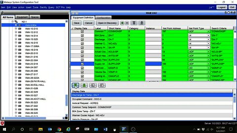 How to set up Spaces in Johnson Controls Metasys MUI