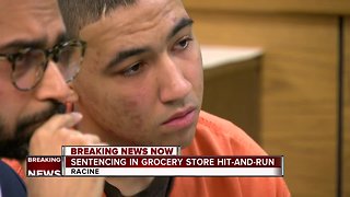 Driver sentenced in grocery store hit-and-run