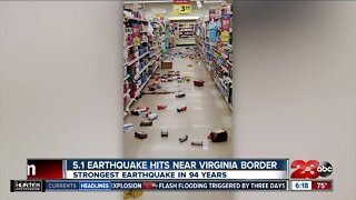 Strongest earthquake in 94 years hits North Carolina