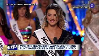 Miss Michigan mentions Flint water crisis during Miss America pageant