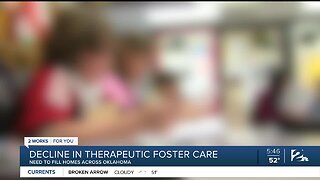 Decline in therapeutic foster care in Oklahoma