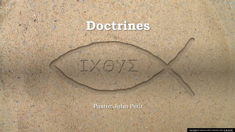 Doctrines Part 1- Inspired Scripture