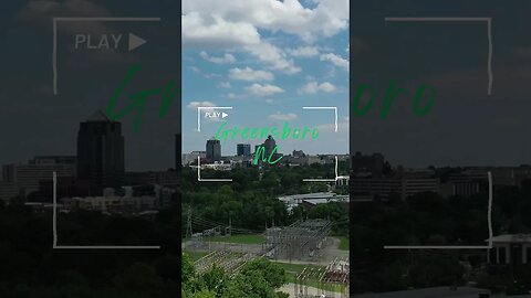 Greensboro Skyline Unveiled: A Drone's Perspective #droneview #greensboronc #gso