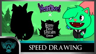 Speed Drawing: Happy Tree Friends Fanon - Zion | Mobebuds Style