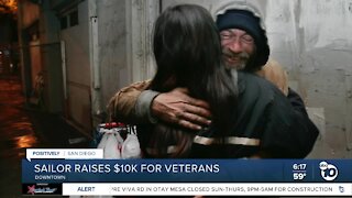 Sailor raises $10,000 for veterans