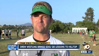 Pro Treatment: Hilltop HS coach brings SDSU QB lessons to team