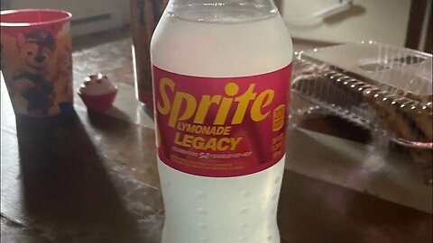 Sprite, legendary, lemonade with strawberry drink review .￼